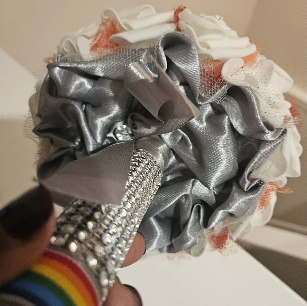 Rainbow artificial flower bouquet